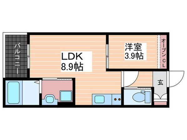 エクシア廿日市の物件間取画像